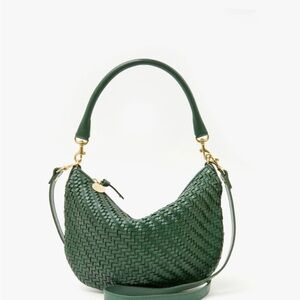 Elegant Green Woven Handbag